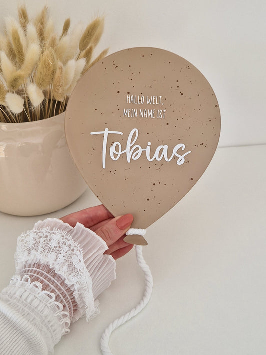 Akrilna oznanitvena ploščica - BALON
